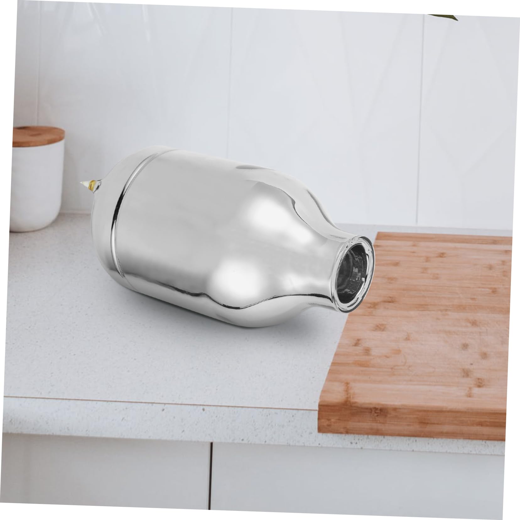Mobestech Glaswasserflasche Isoliert für Heiße und Kalte Getränke Große Kapazität Passend als Eistee-kanne oder Thermosflasche mit Wärmespeicherung