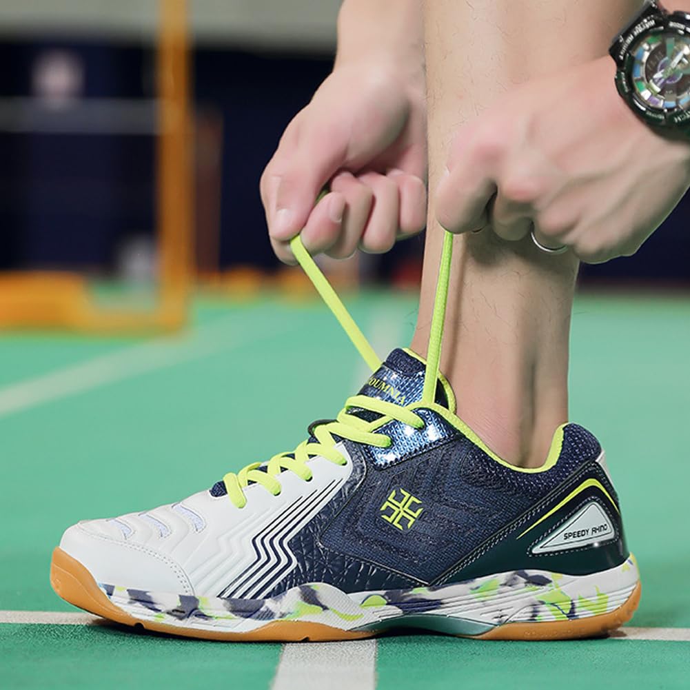Zapatillas Multi-Deporte Badminton Hombre y Mujer Placa Anti-Torsión, Malla Transpirable, Entresuela MD y Suela Antideslizante para Entrenamiento Indoor