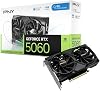 Tarjeta gráfica PNY NVIDIA GeForce RTX™ 5060 OC de doble ventilador | 8GB GDDR7, 128-bit, compatible con SFF, PCIe® 5.0, HDMI®/DP 2.1, 2 ranuras, arquitectura NVIDIA Blackwell, DLSS 4.5 1