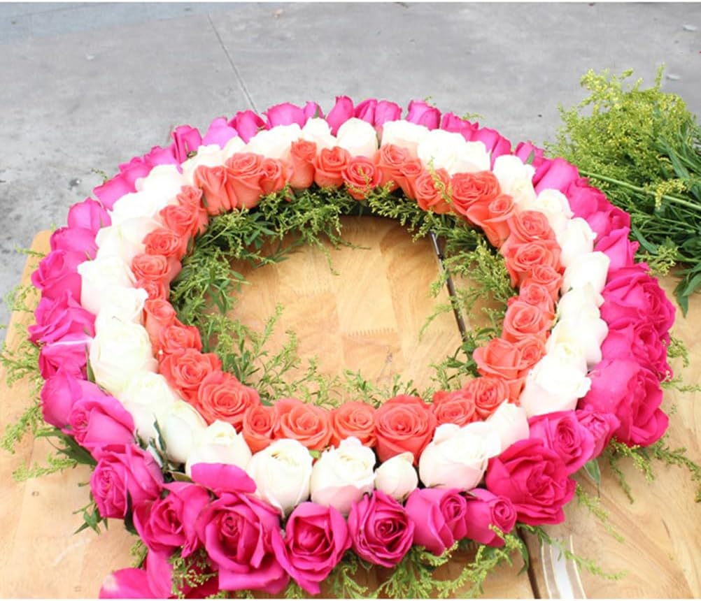 DIYEAH Foam Mud Block Ring - Artificial Floral Arrangement Mud Ring Wet Florist Florist Wedding Car Decor (Pack of 2)