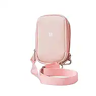 HPRT Photo Printer Case Compatible CP2100 Portable Photo Printer, Lightweight & Large Capacity for Consumable and Cable, Pink