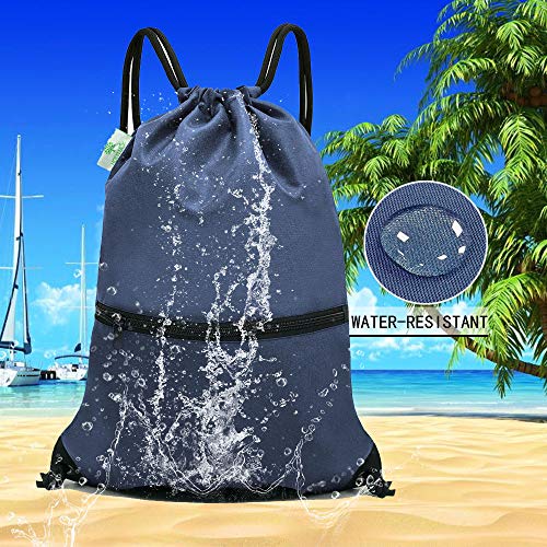 Image of HOLYLUCK Drawstring Backpack Bag Sport Gym Sackpack