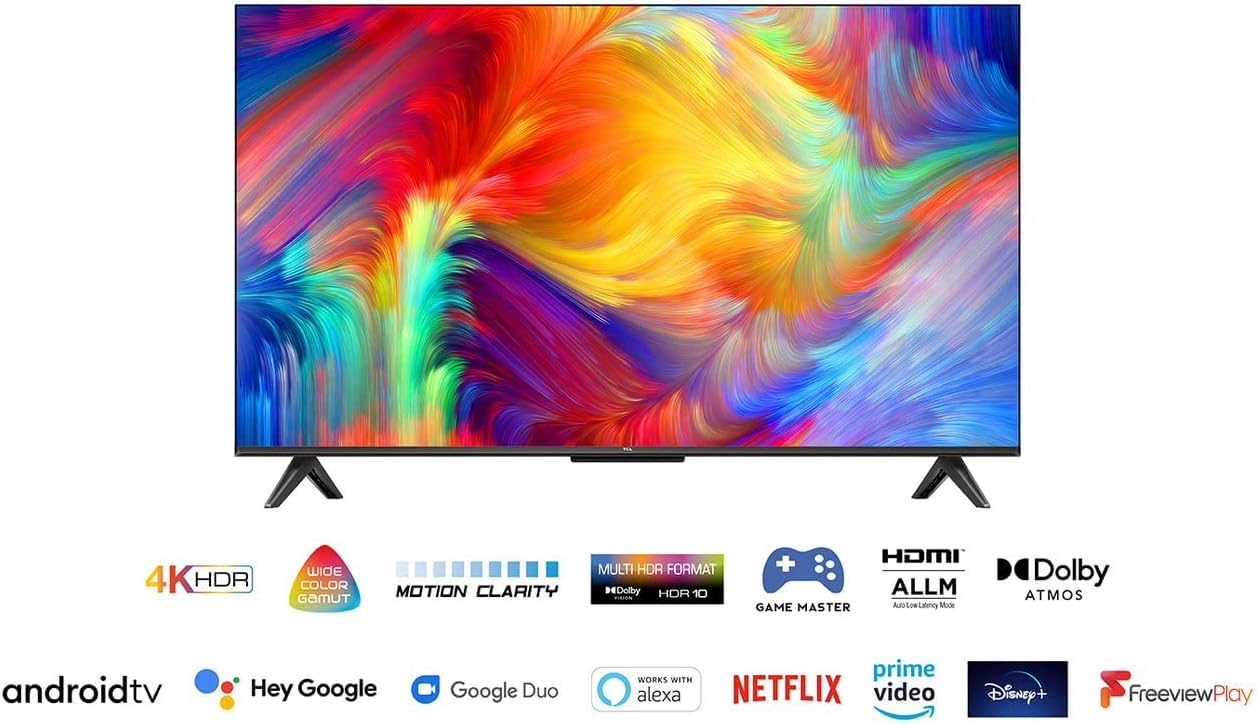 TCL 43P735K 43 inch Smart TV, 4K HDR, Ultra HD, Android TV