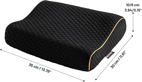 Miniatura 2 de Almohada de viaje de espuma viscoelástica con funda lavable y bolsa de transporte, almohada de cuello compacta, suave y transpirable para avión,