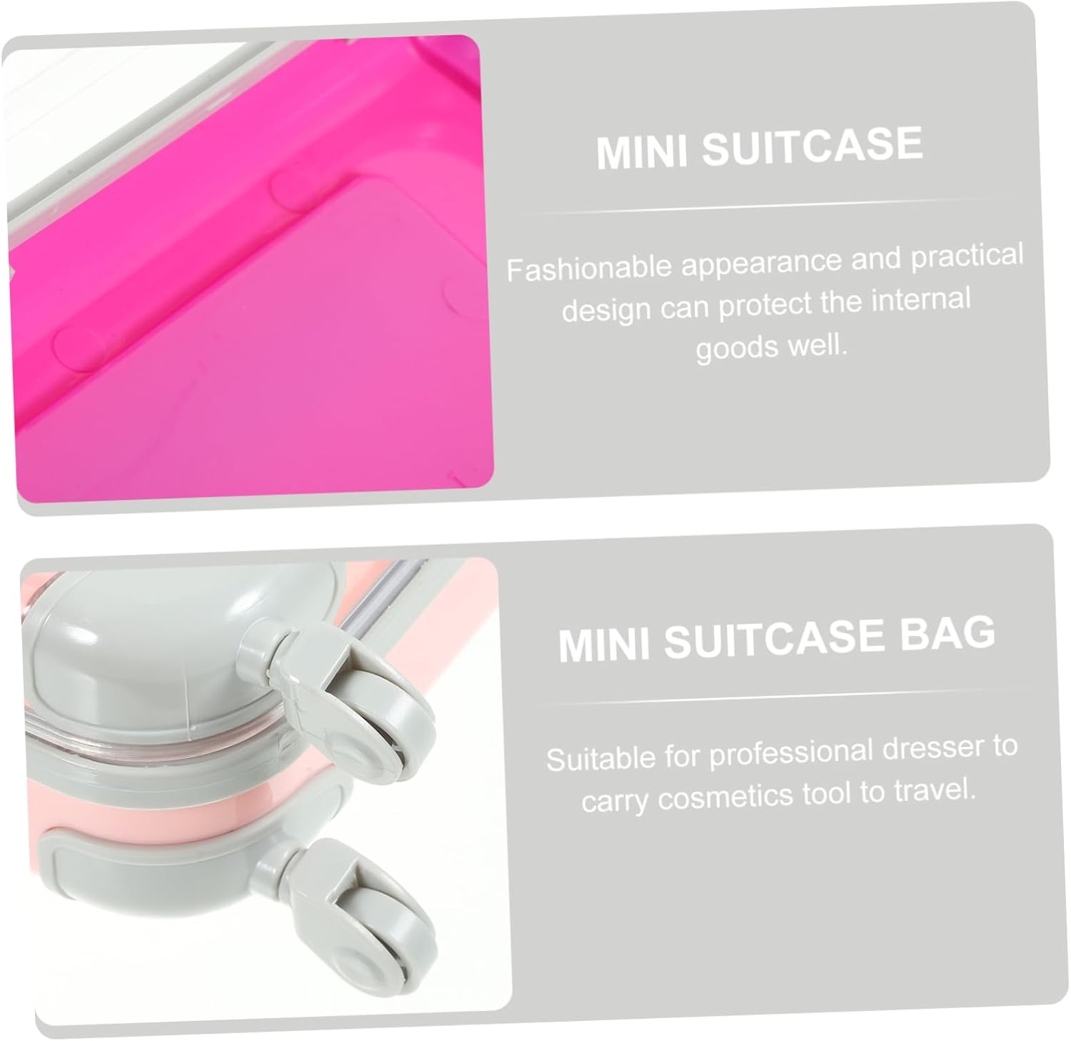 4pcs Makeup Travel Case Portable Eyelash Storage Suitcase for Women Compact Makeup Holder for Brushes and Cosmetics Stylish Design