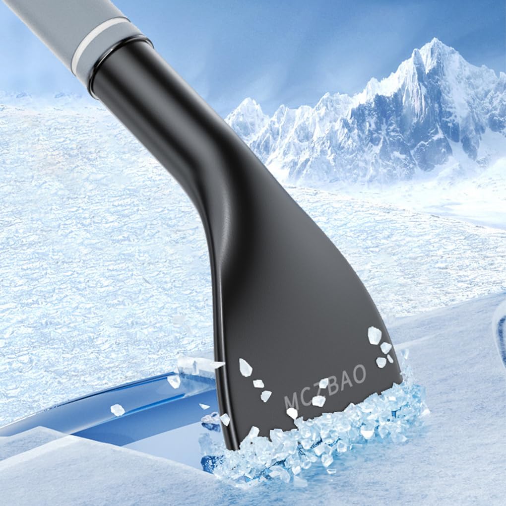 5 Set di Prestone Sghiacciatore per parabrezza Soluzione potente per le mattine gelide Raschietto per neve efficiente con spazzola allungabile Facile Grigio (