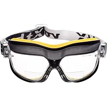 voltX GT DEFENDER Compact BIFOCAL Ventilated Safety Goggles Clear lens +2.0, CE EN166FT Certified, Anti fog coated. Includes Microfibre carry bag.