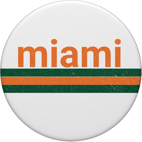 Miniatura 3 de Miami Retro Souvenir PopSockets PopGrip intercambiable