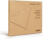 JADENS US Letter Size Quick-Dry Thermal Printer Paper 8.5''x11'', 4 Rolls, Compatible with Gloryang & JADENS PD-A4 Portable Printer