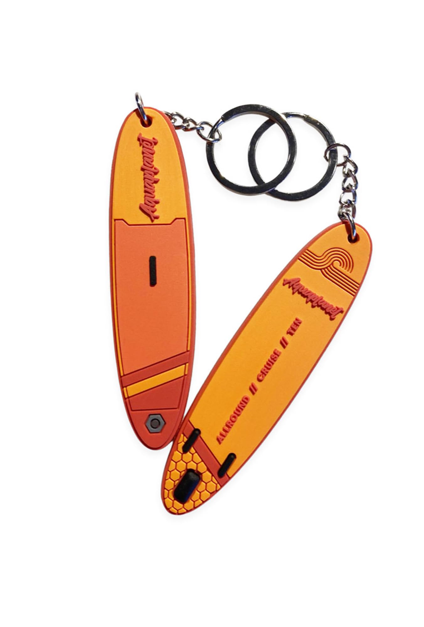 Aquaplanet Mini Paddle Board Keyrings (All round-Orange)