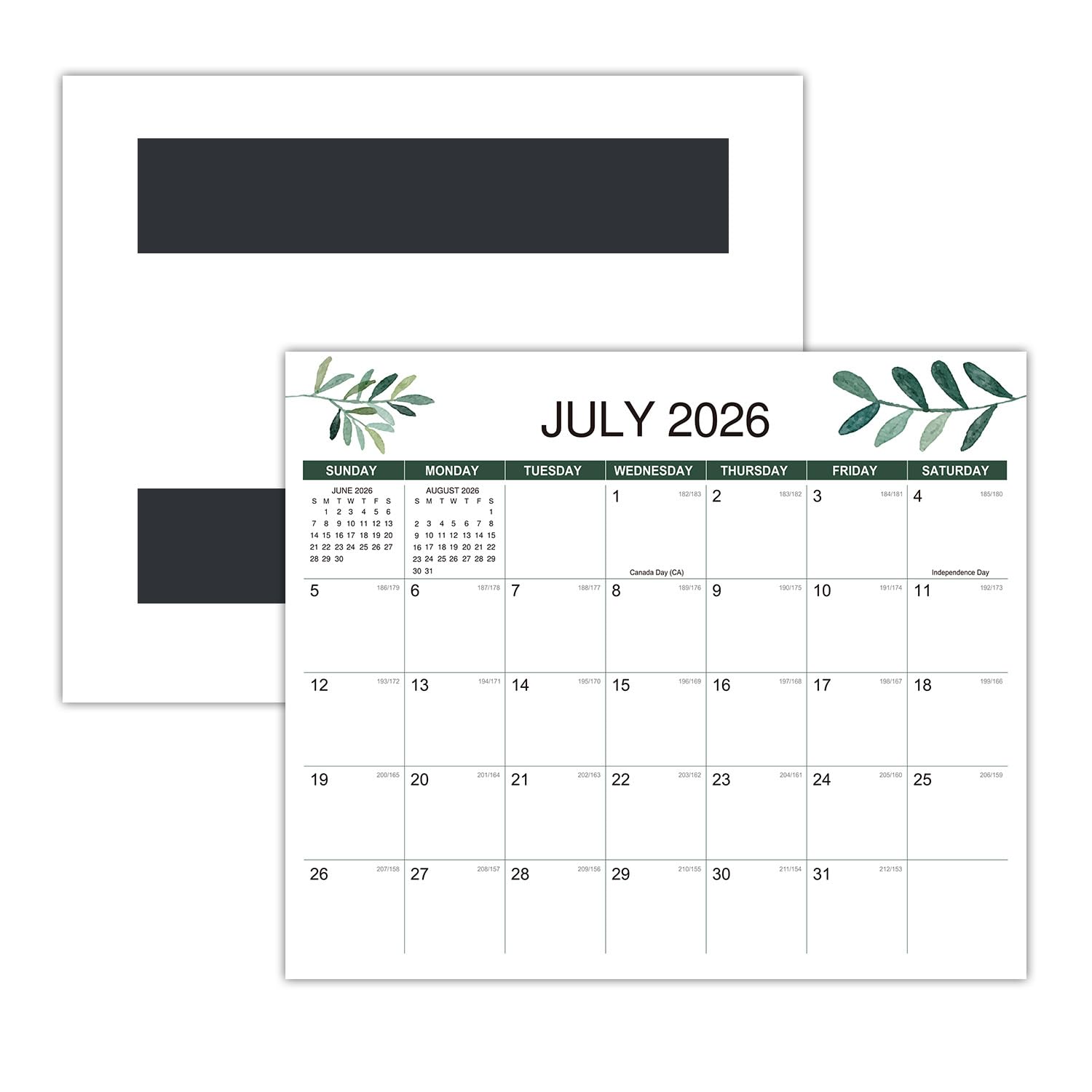 Magnetic Fridge Calendar, Magnetic Calendar 18 Month Planner, with Strong Magnets & Thick Paper, Ample Space Magnetic Planner for Home Family Office