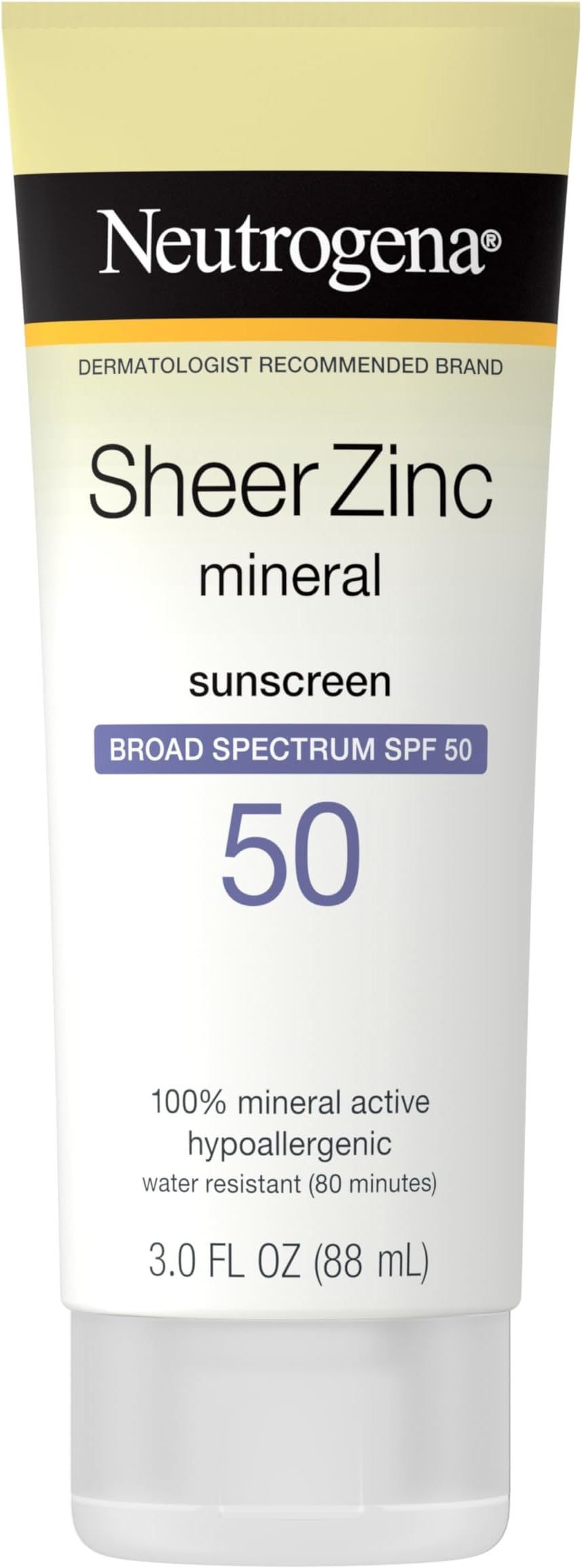Neutrogena Sheer Zinc Oxide Dry Touch Mineral Sunscreen Stick, Broad Spectrum