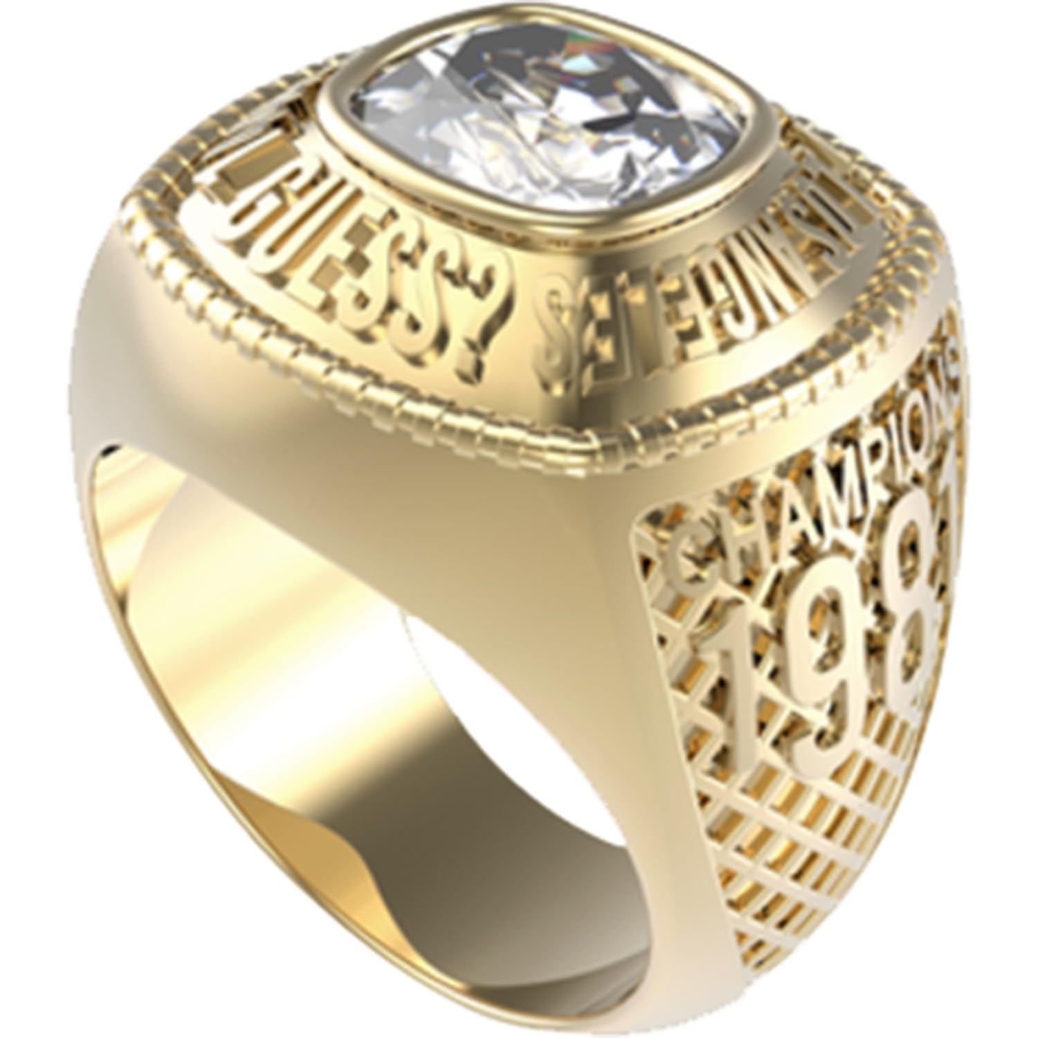 GUESS Anello da Uomo in Acciaio Inossidabile Misura 15, zh_CN