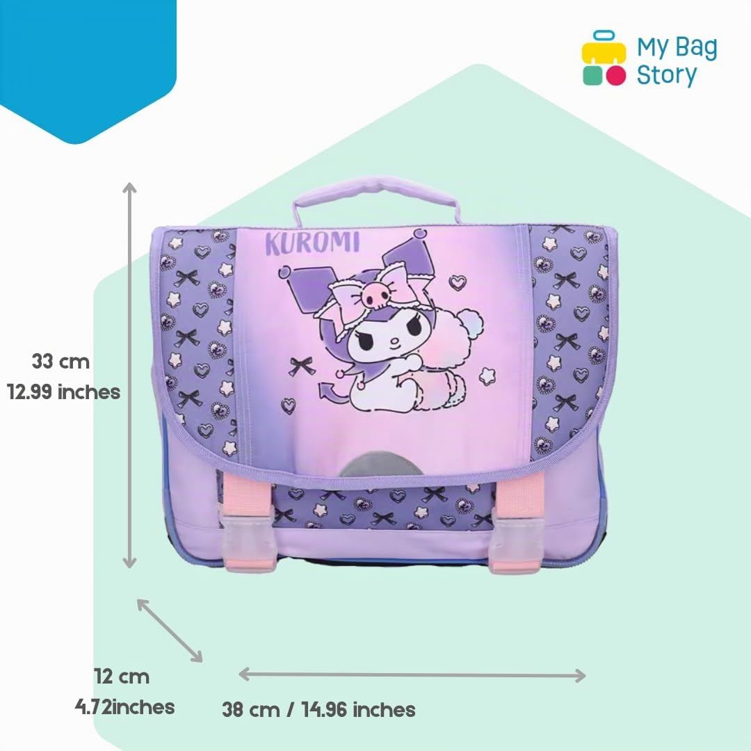 mybagstory | Cartable Kuromi | Double Compartiment | Violet 33x12x38 cm