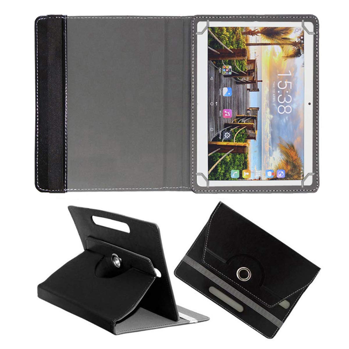 Fastway Rotating Leather Flip Case for Fusion5 4G Tab 10.1" Tablet Cover Stand (Black) (B07NPNLK9N) Amazon Price History, Amazon Price Tracker