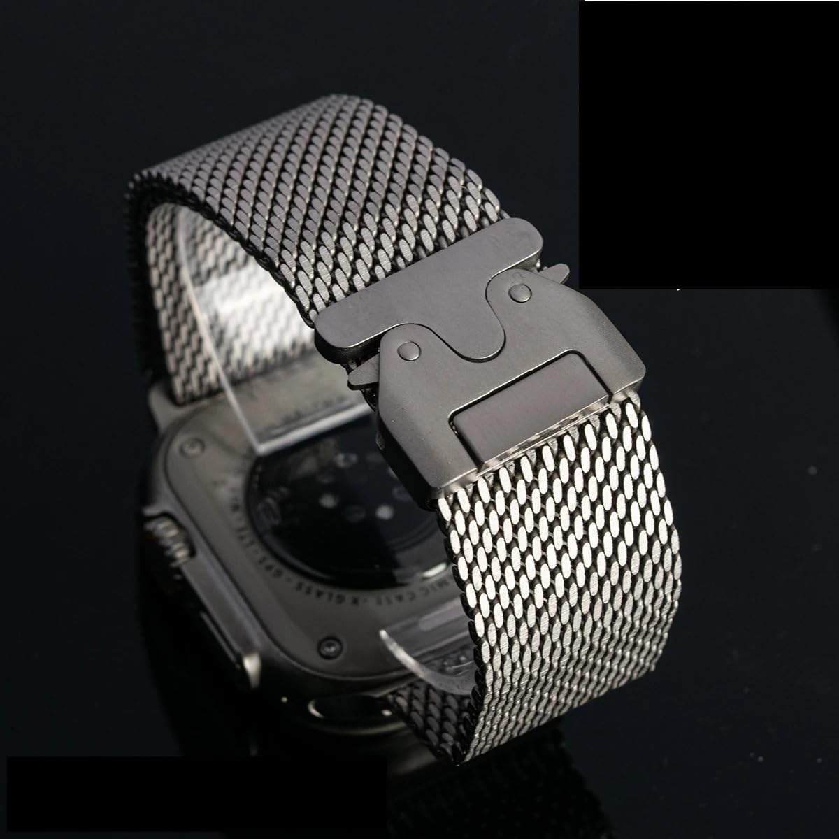 Boucle milanaise en titane pour Apple Watch Ultra 3/2, Apple Watch Series 11/10/9/8/7/6