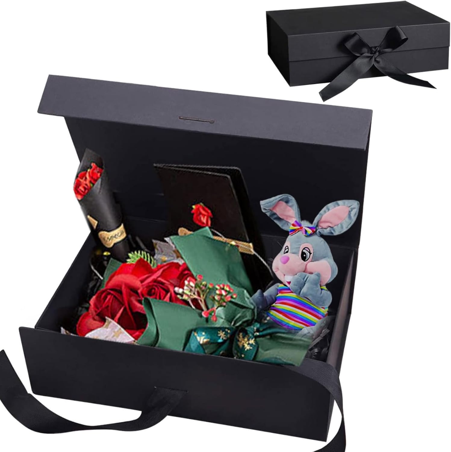 Scatola Regalo Magnetica Pieghevole - Design Elegante Con Fiocco, Riutilizzabile Per Occasioni Speciali - Foto 11