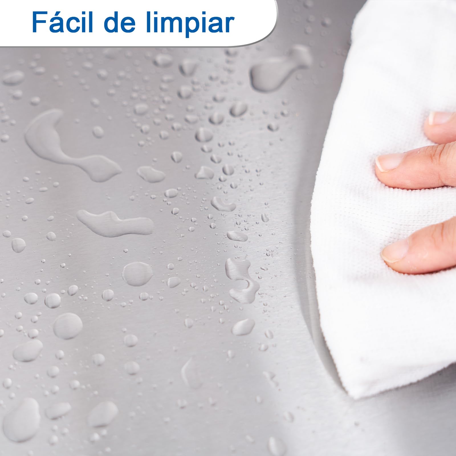 HARDURA Estante de Acero Inoxidable 30,5×122cm, Capacidad de Carga 113kg, Soporte de Pared metálico con protección Posterior y Brackets para Cocina, Restaurante, lavandería y hogar