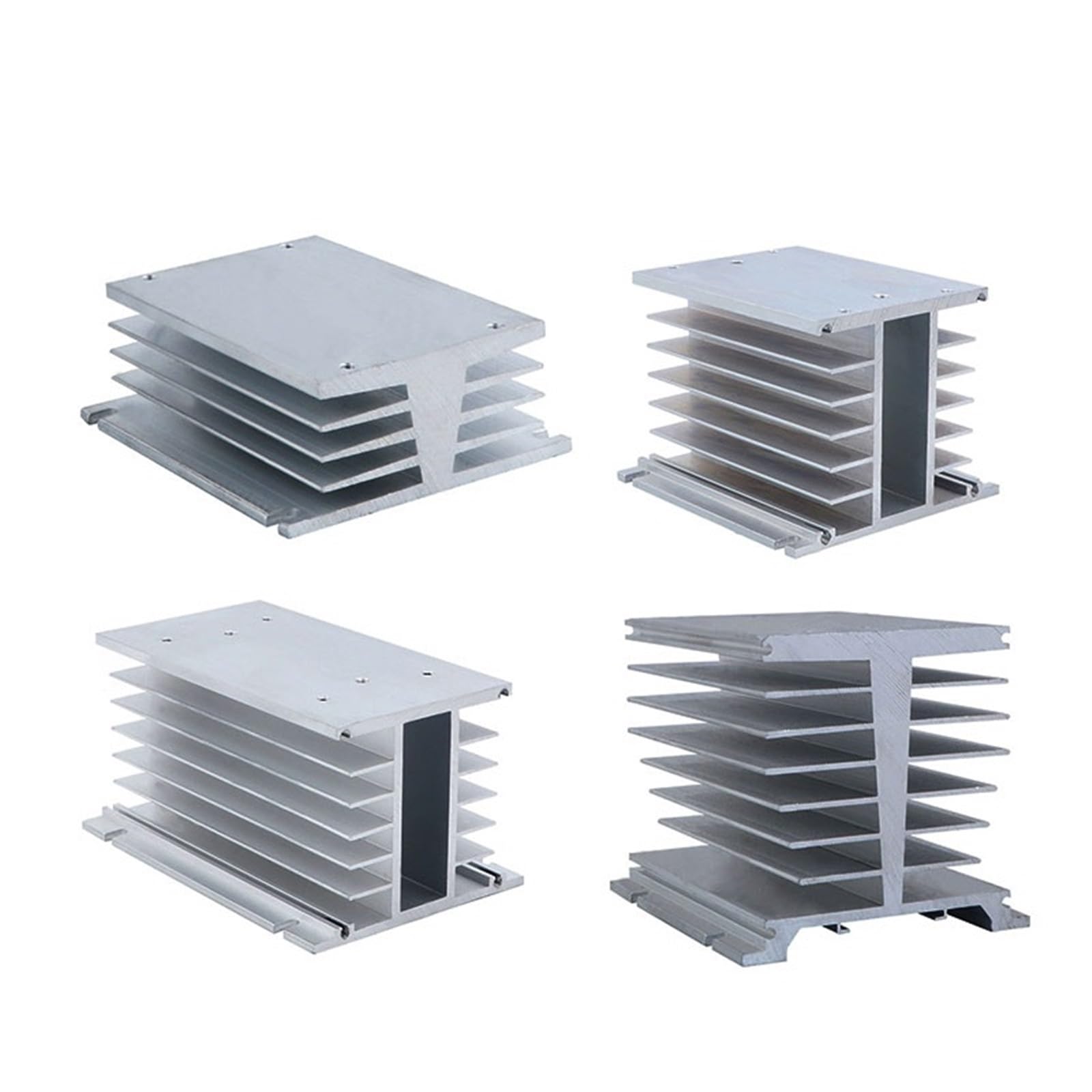 Radiador para relé trifásico de aluminio robusto y ventilación activa de 24V para control industrial