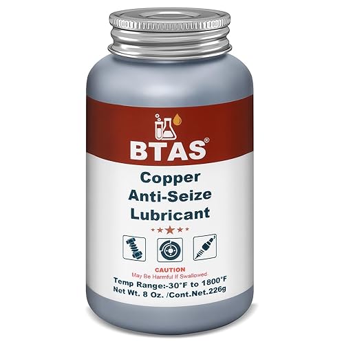 BTAS Lubricante de grasa antiagarrotamiento de cobre de alta temperatura nunca antiapoderarse compuesto para pernos de bujía 8 oz