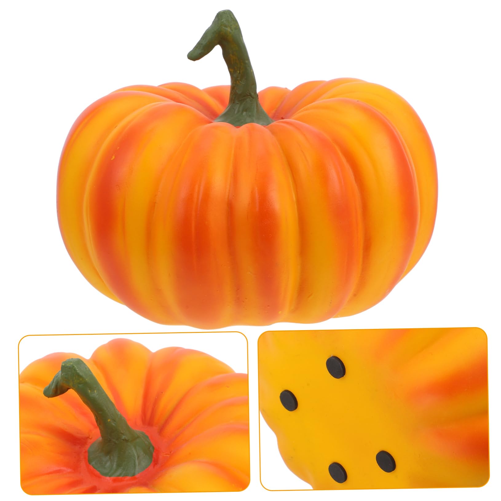 1stück Künstlicher Kürbis Resin Für Halloween-dekoration Realistisch Und Vielseitig Für Herbstliche Festlichkeiten Und Stimmungsvolle Inneneinrichtung