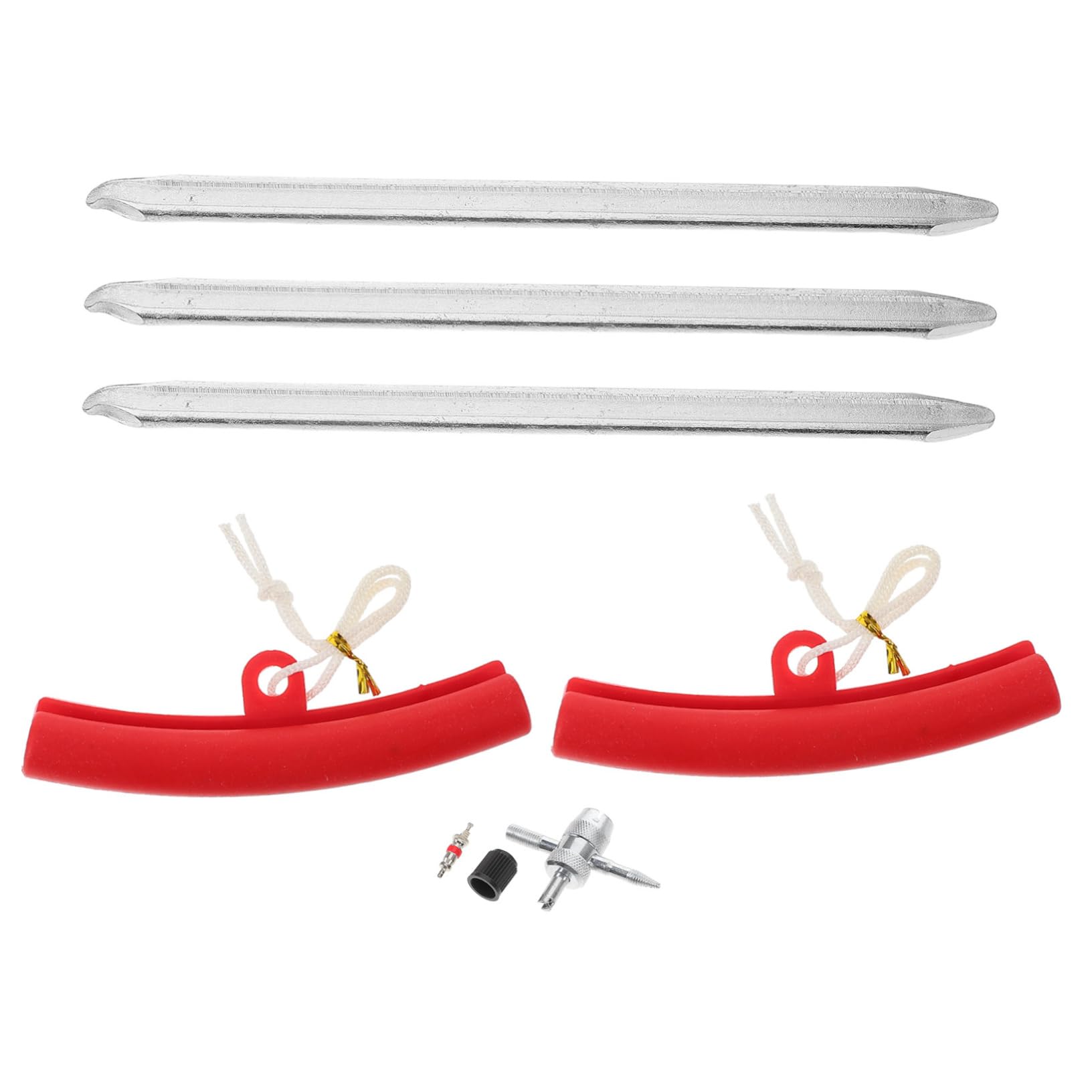 STOBAZA 1 Set 3pcs Tire Repair Crowbar Tire Levers Tire Bars for Semi Tires Tire Spoons Motorcycle Tire Removing Tool Tire Change Kit Tire Spoon Lever Tire Stainless Steel