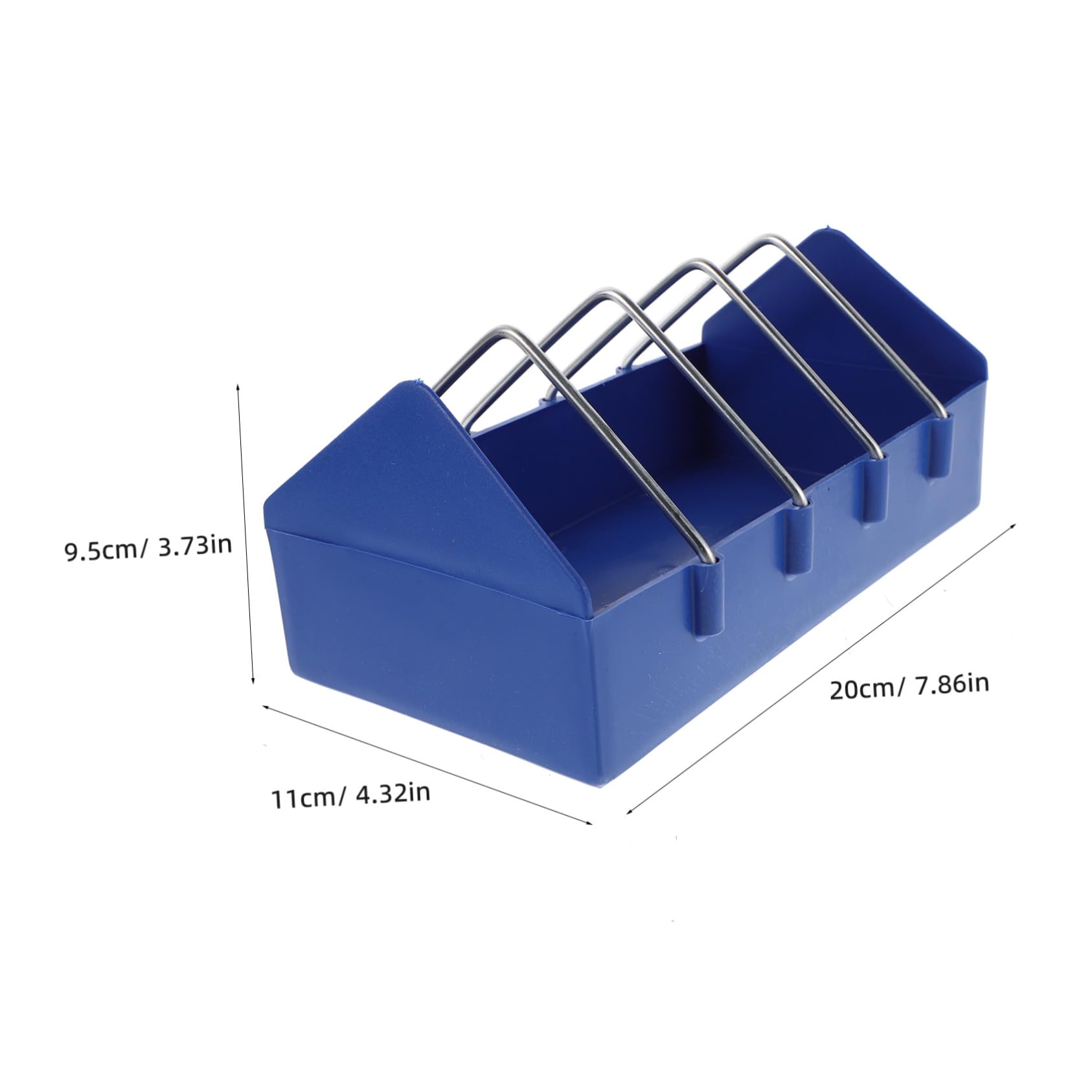 Toyvian 4pezzi Vassoio Per Mangiatoia Per Uccelli Mangiatoia in Plastica Resistente Per Piccioni Contenitore Per Cibo Ad Alta Capacità Distributore Di Cibo Per Pollame Divisori in Filo Met