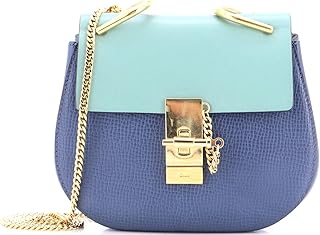 Pre-Loved Drew Crossbody Bag Leather Mini, Blue