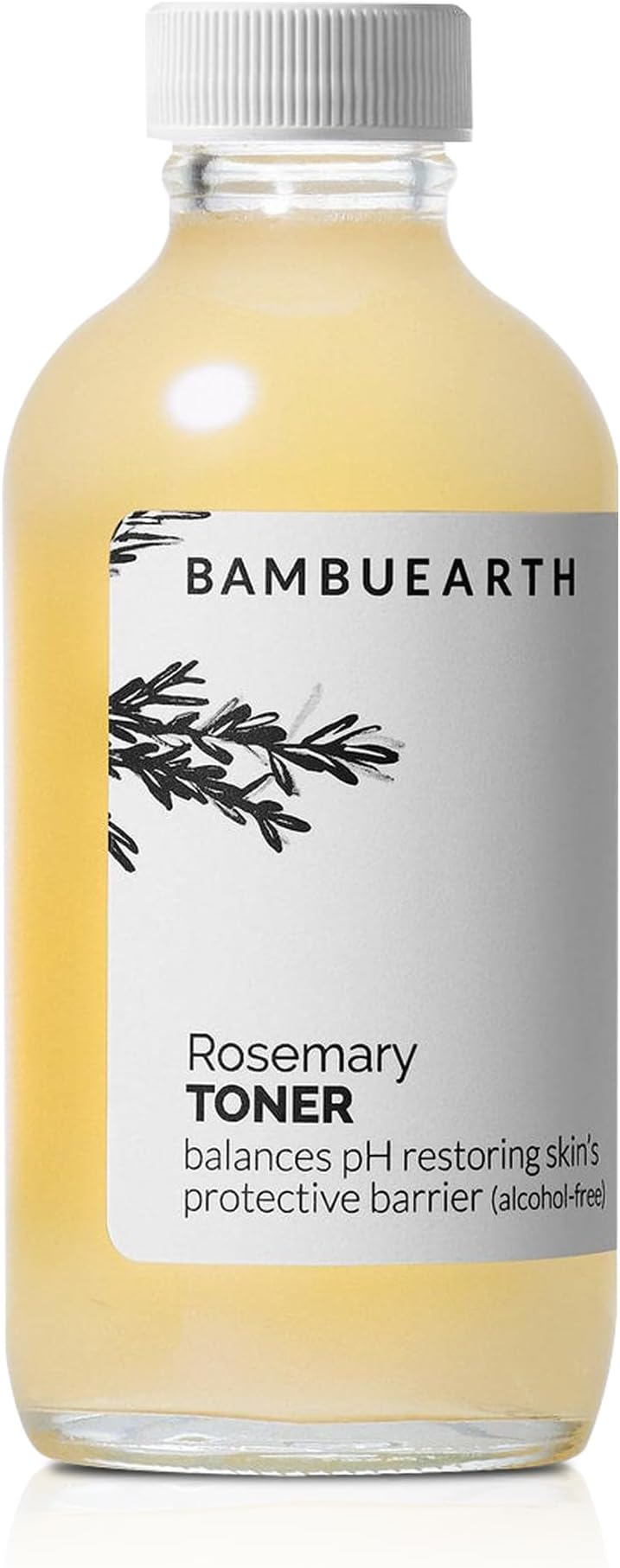 Bambu Earth Rosemary Face Toner with Witch Hazel (4 oz) - Alcohol-Free Toner with Organic Ingredients, Vegan Skincare, and EWG Certified for Healthy Glowing Skin