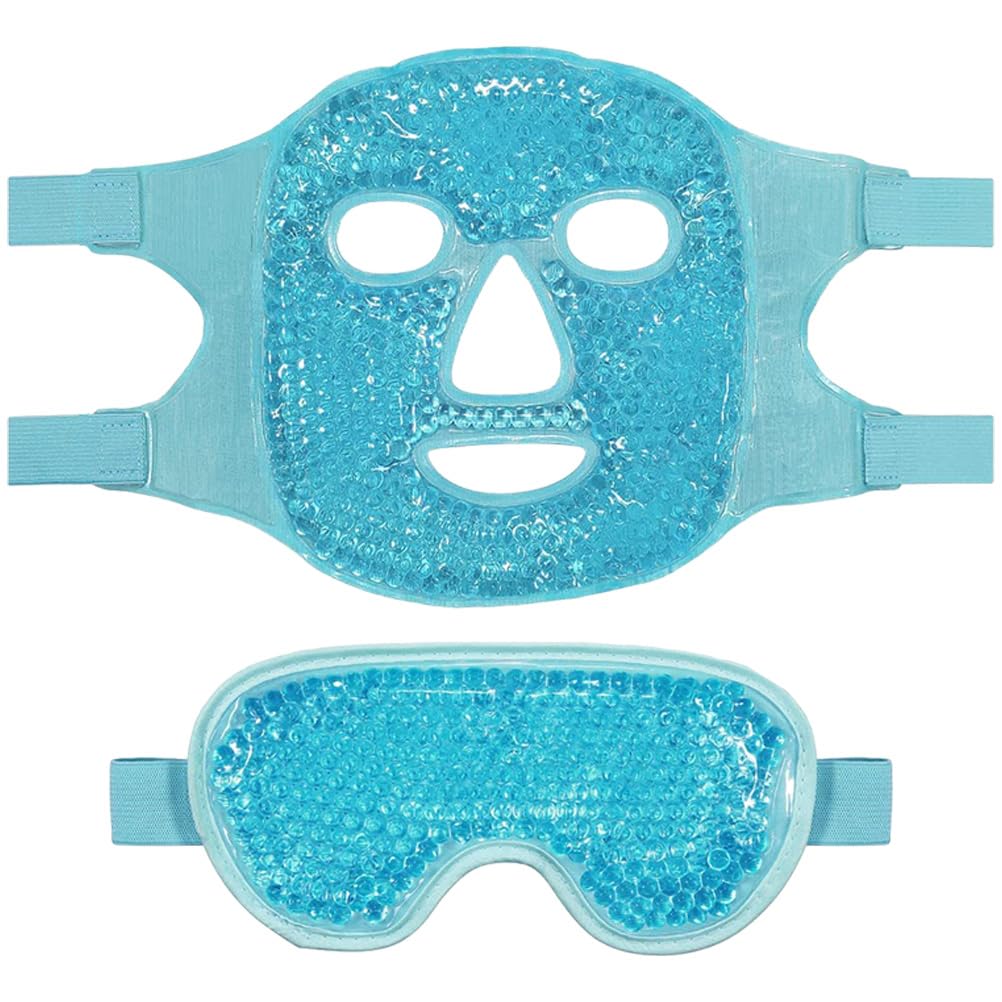 LABRIMP Masque Visage Froid Réutilisable Gel pour Yeux Fatigue Oculaire Masque Beauté Femmes Enflure et Détente