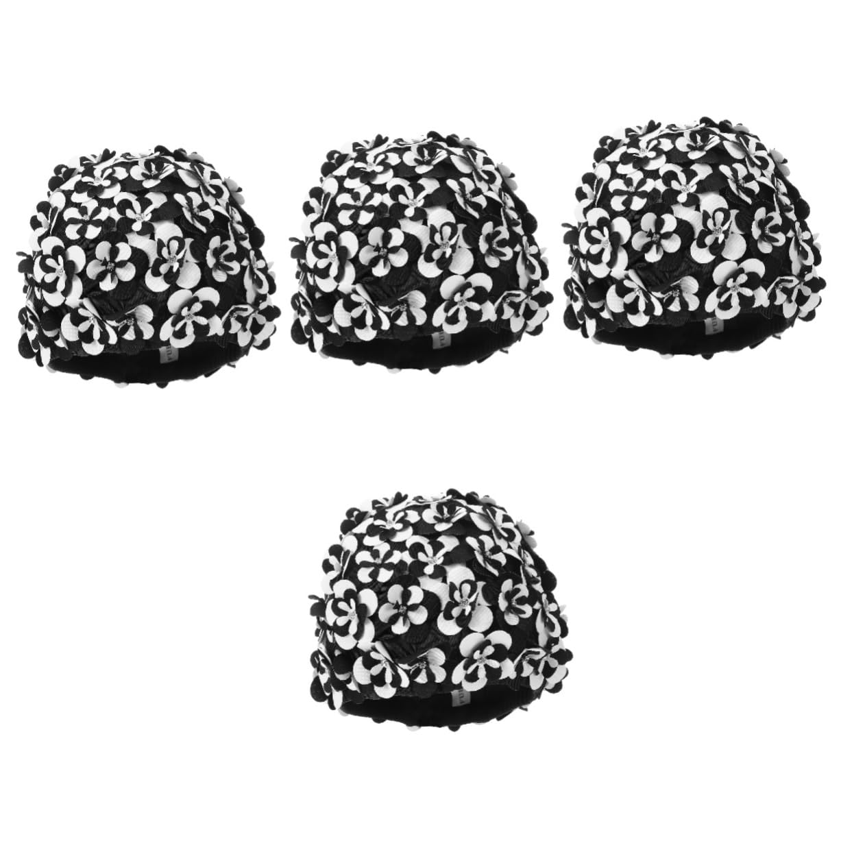 BESPORTBLE Gorro de natación Gorro de baño Impermeable Gorra de natación para Mujer Tapa Nadar Gorro de Piscina Gorros de Natacion para Mujer Gorras de natación de Verano Nylon Black