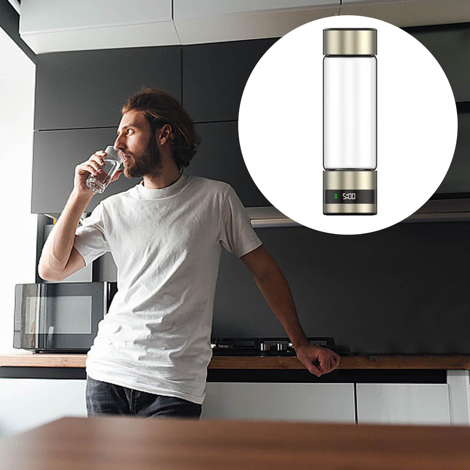 Botella de agua fácil de usar, sustancia metálica de grado alimenticio, cuatro mil rutinas activas y recuperación de metal de grado alimenticio
