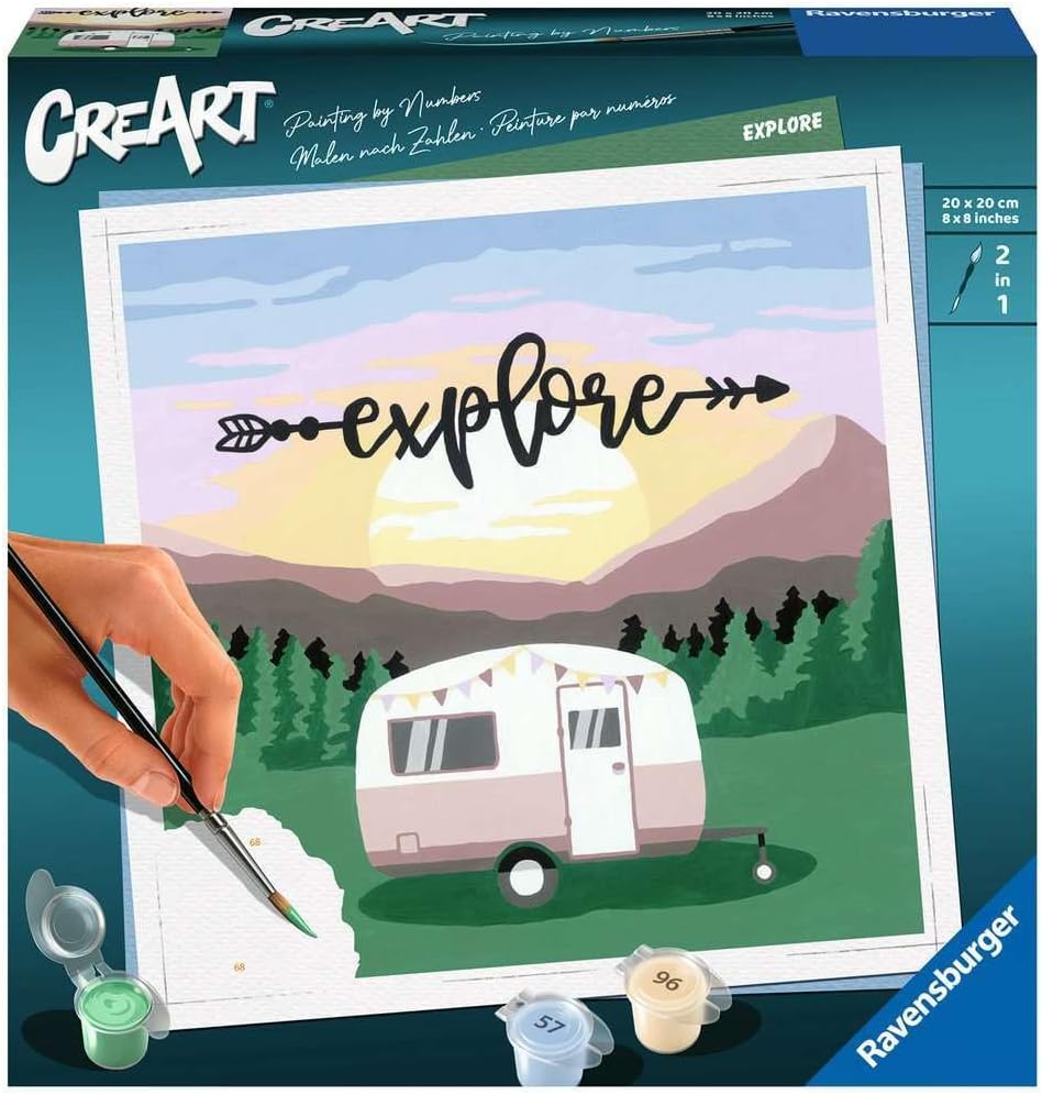 Amazon.com: Ravensburger Explore Paint by Numbers Kit for Adults ...