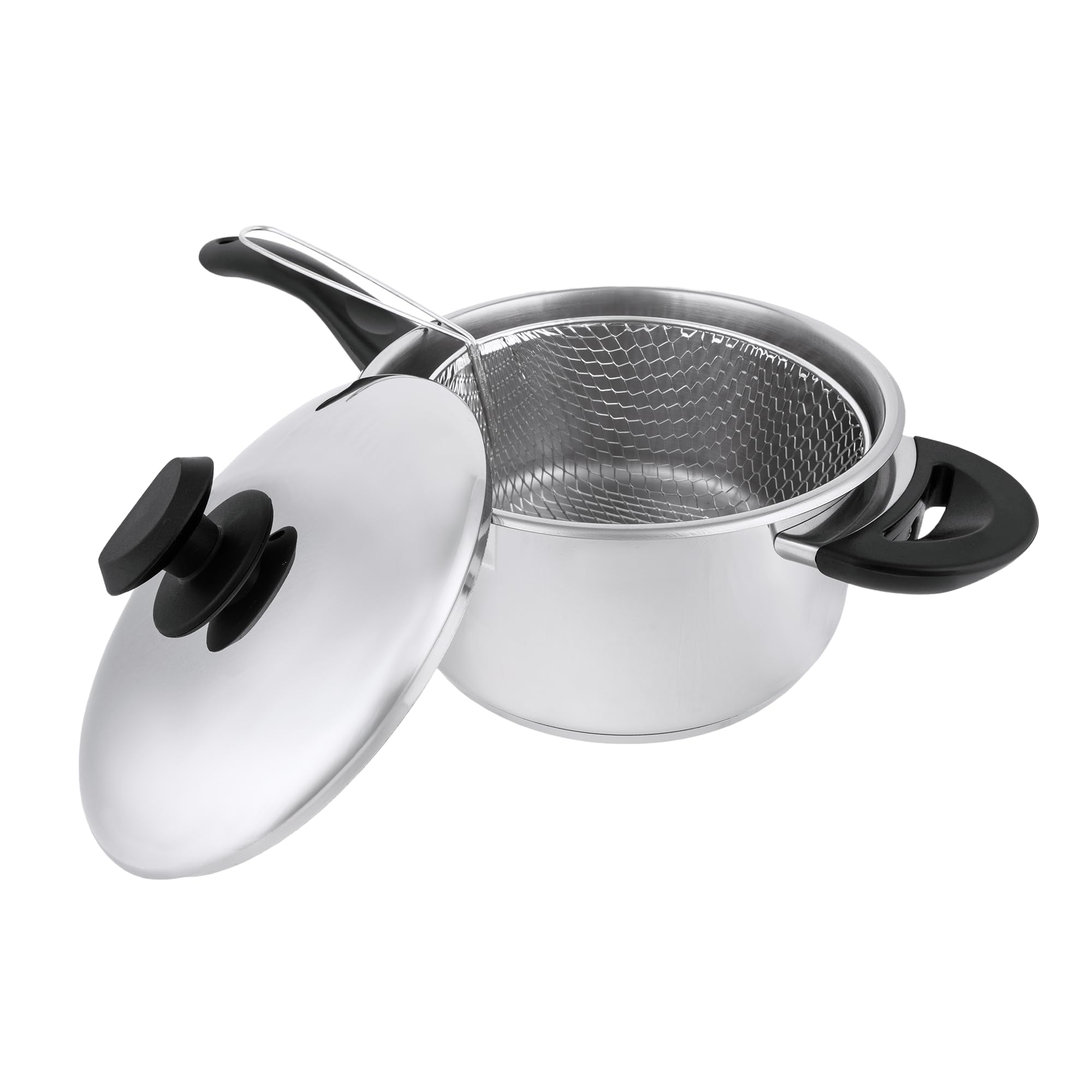 Stainless steel collection 22cm Stainless Steel Chip pan, Silver