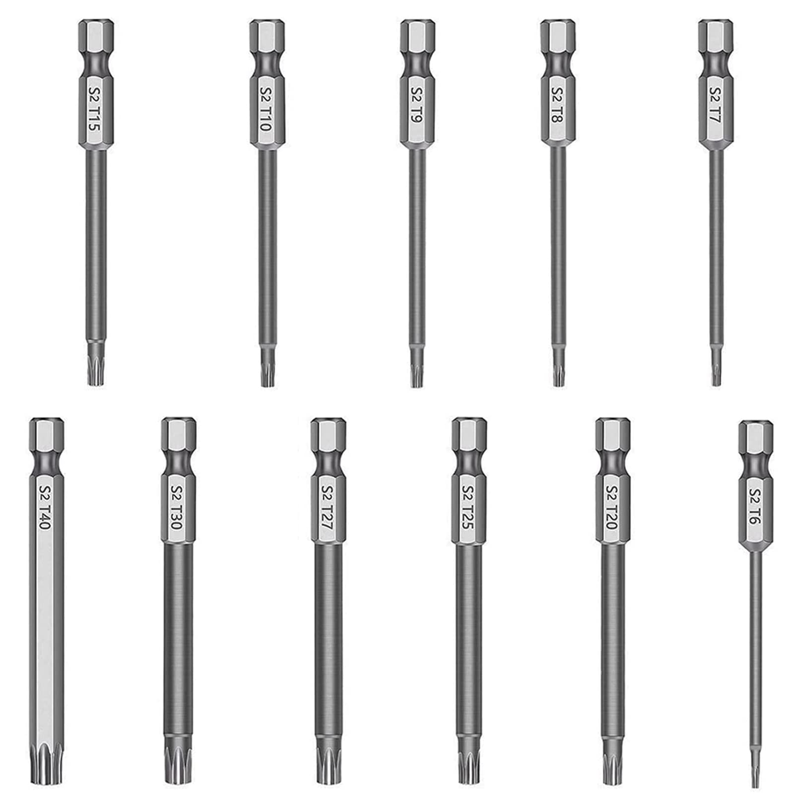 Torx-Bits Set 1/4“ – Lang 150 Mm – Magnetisch Produktbild-Vorschau 2
