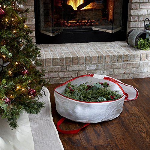 image for Household Essentials 2624 Christmas Wreath Storage Container Bag | Hol