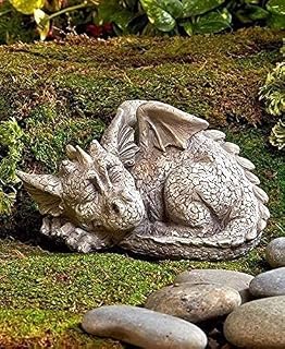storchenbeck Sleeping Dragon Garden Outdoor Statue Adorable Mythical Creature Baby Sleeping Dragon