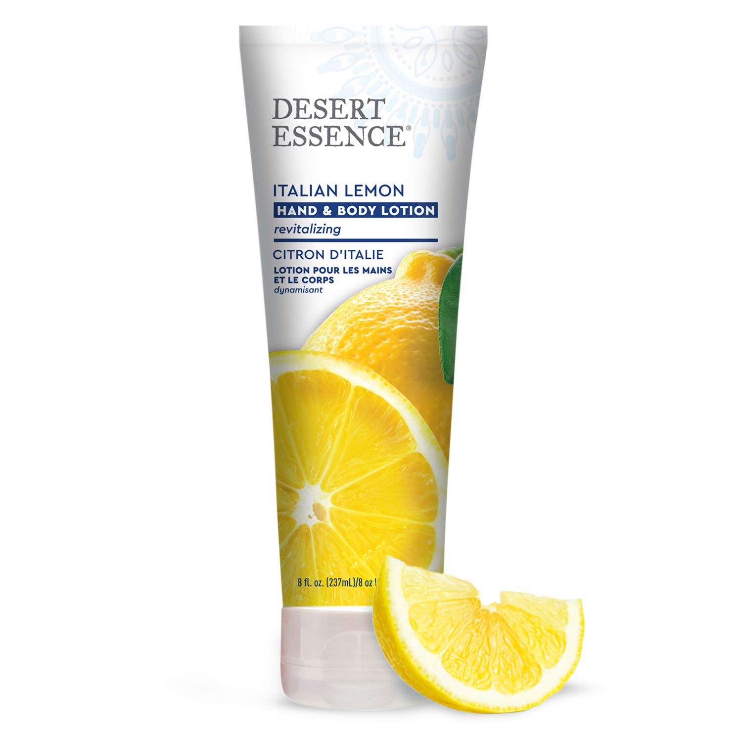 Desert Essence Italian Lemon Hand & Body Lotion - 8 Fl Ounce - Energizing - Shea Butter - Coconut & Jojoba Oil - Hydrate & Soften Skin - Refreshing - Aloe Vera - Image 3