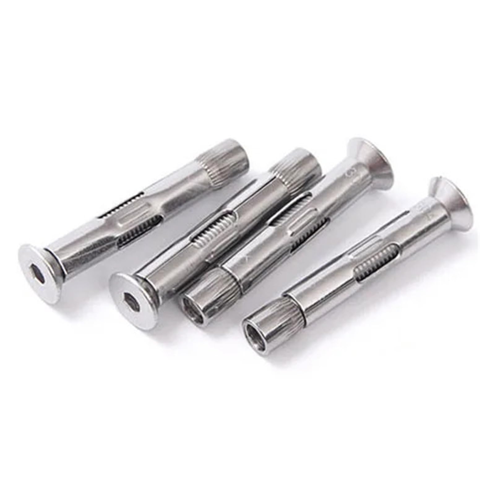tasselli ad ancoraggio, 4 pezzi M12 Vite a testa svasata con esagono incassato a piatta Bullone in acciaio inossidabile 304 Lunghezza 80 mm-100 mm