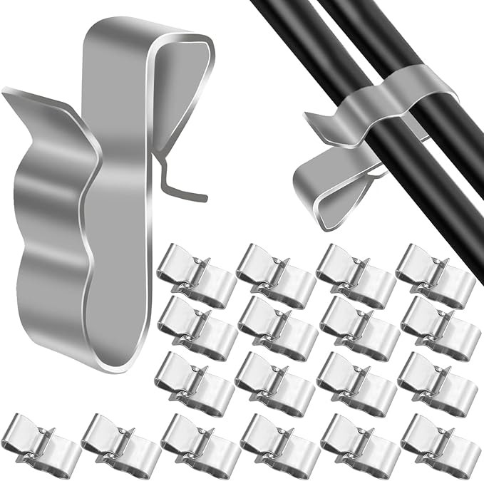 Fermagli Cavo In Alluminio 50 Crimpatrici A Clip Per Manicotti In Alluminio 1/8 - Per Cavi E Cavi Metallici, Ideali Per Fai-da-te E Riparazioni Blocca Filo Acciaio - Foto 11