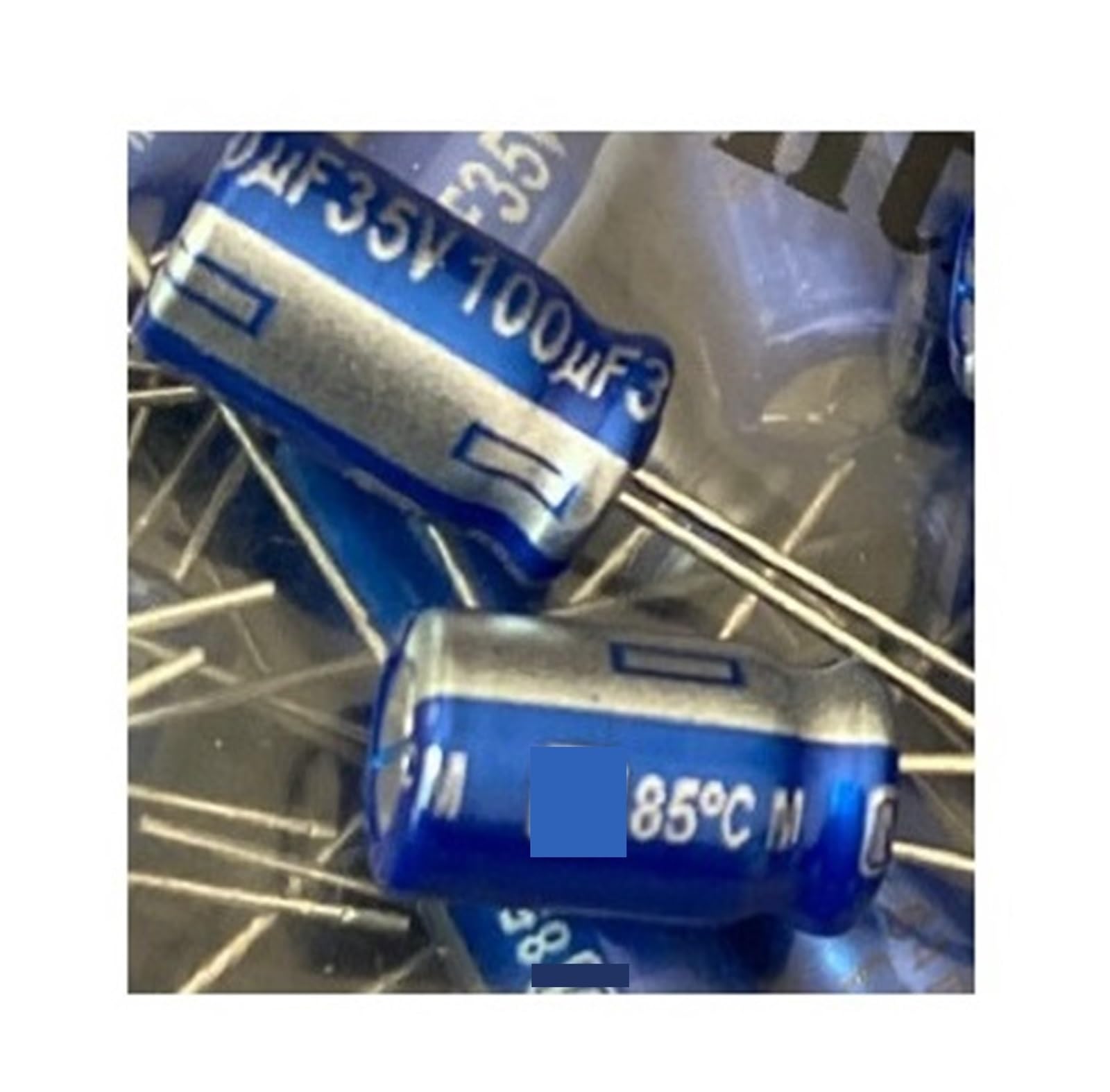 Condensateur aluminium 35V 100uF composant electronique audio 6x11mm lot de 50