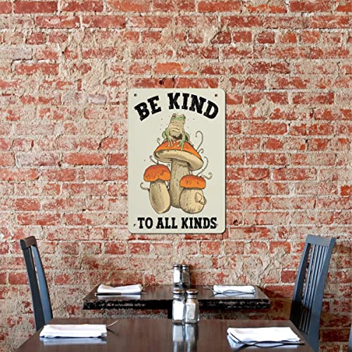 Angaja Frog Mushroom Funny Novelty Aluminum Metal Sign Vintage Wall Decor,For Home Bedroom Living Room Bathroom Decor Picture Sign Gift 12 * 8 Inch #TOP4