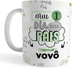 Voar Personalizados, Caneca Primeiro Dia dos Pais como Vovô - Presente para Avô