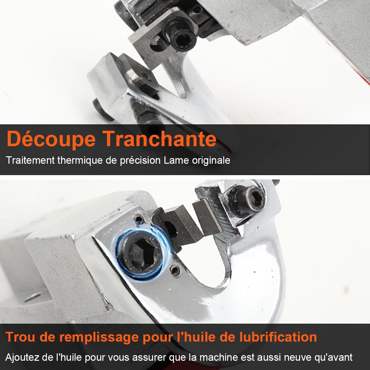 Cisaille électrique 500W Grignoteuse à Métal 2000tr/min Coupe 2,5 mm