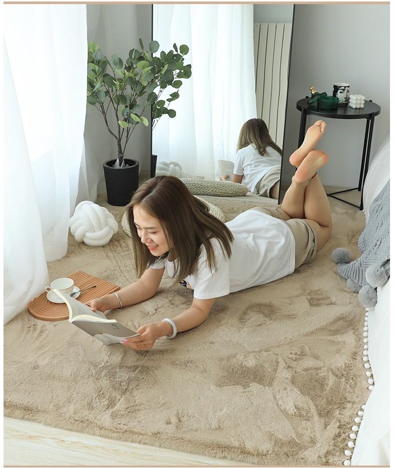 Amazelo Cart Shaggy Floor Carpets for Living Room, Elegant Bed Side Runner, Modern Carpets for Bedroom, Drawing Room, Kids Room, Soft Sofa Carpets for Living Room [Size 4x6 feet, Color Light Gold] (B0CJ3C4JBW) Amazon Price History, Amazon Price Tracker