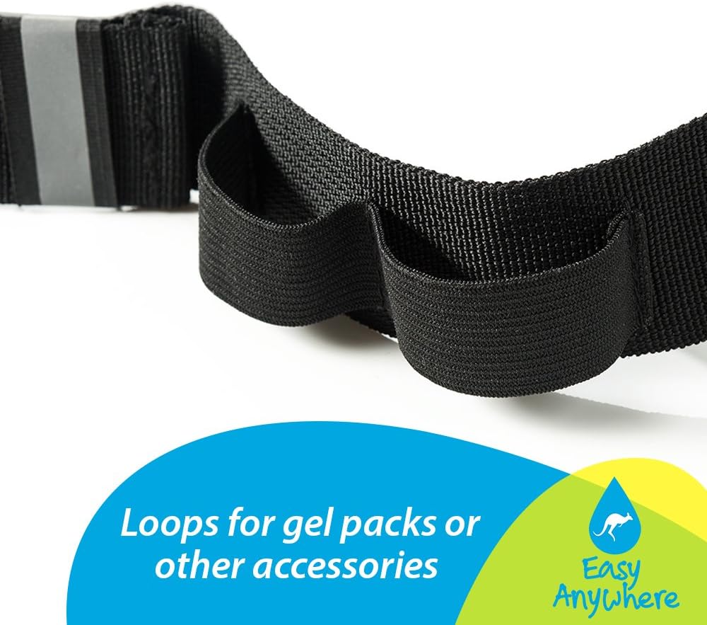 Hydration Running Belt - Extra Large Pocket - with 2 Bpa-Free Water Bottles - Fits Large Smartphones, Including iPhone 6 Plus - Bounce Free Running Belt - Extra Pouch for Essentials