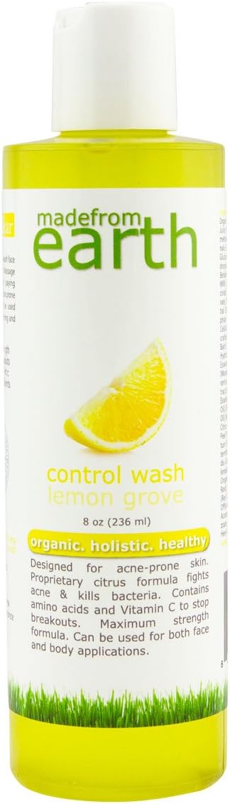 Made from Earth Control Acne Face Wash - Oily Skin Breakouts, 8oz