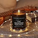 Funny Salvatore Brothers Candle - Personalized Vampire Diaries Gift for Book Lovers, Perfect Home Decor, Ideal Newlywed or Fandom Gift for Friends