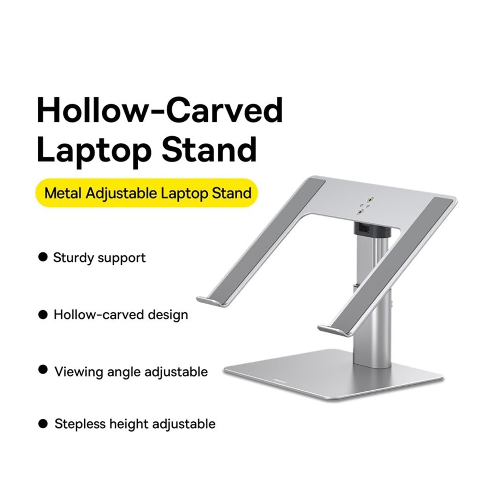 Supporto regolabile scalabile pieghevole in alluminio per notebook verticale