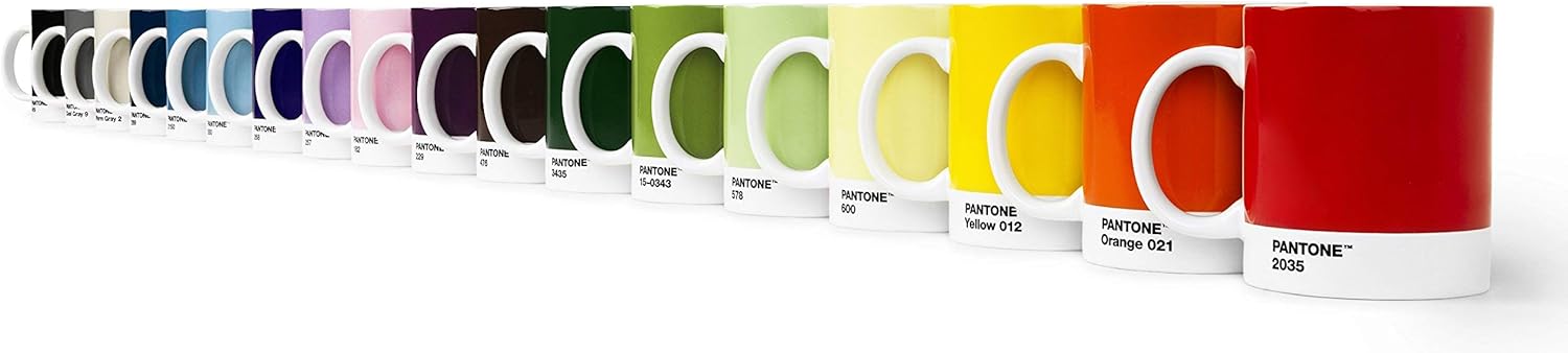 Pantone Copenhagen Design Mug, Coffee/Tea Cup, fine China (Ceramic), 375 ml, Blue, 2150 C, Porcelain, 1 Count (Pack of 1)